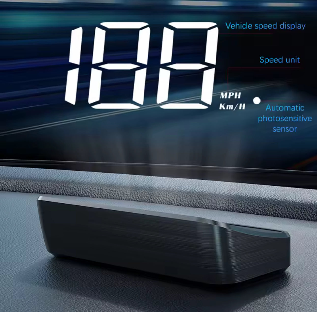 Car Heads Up Display – KM/H & MPH