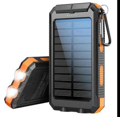 Solar Power Bank 20000mAh | Emergency Charger with Torch & USB Output